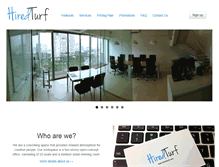 Tablet Screenshot of hiredturf.com